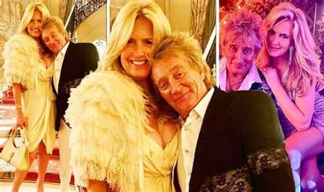Rod Stewart S Wife Penny Lancaster Bids Touching Farewell To Hollywood Bound Singer Celebrity