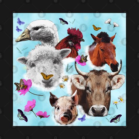 Collage Land Animal Farm Animals Farm T Shirt Teepublic