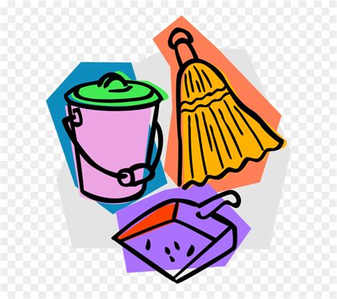 Dust Clipart Dust Pan Broom Broom And Dust Pan Clip Art 3d Png