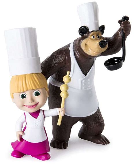 Masha And The Bear Chef Masha Bear 3 Figure 2 Pack Spin Master Toywiz