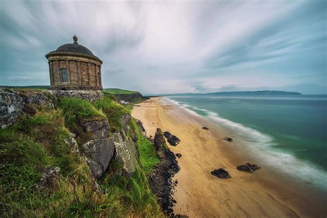 Mussenden Temple Located On High Cliffs Near Castlerock In Northern
