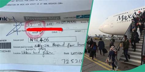 Nigerians React To Photo Of Arik Air 2011 Flight Ticket Which Showed