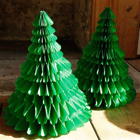 Paper Honeycomb Christmas Tree Decorations Christmas Paper Crafts