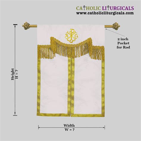 White Tabernacle Curtain Veil With Pax White Tabernacle Curtain Veil