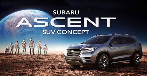 World Premiere Of Subaru Ascent Suv Concept At 2017 New York