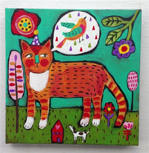 Cat Art Painting Canvas Painting