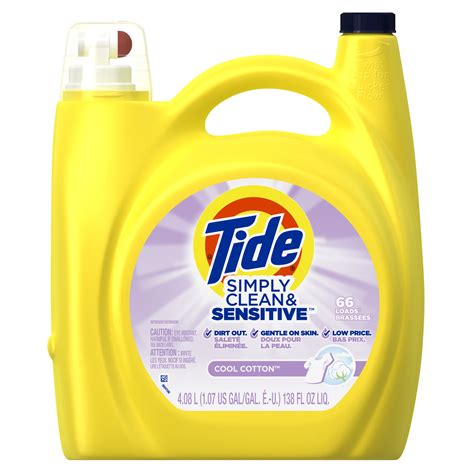 Tide Simply Clean Sensitive He Liquid Laundry Detergent Cool Cotton