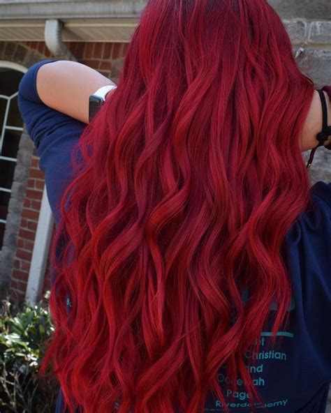 Red Hair Crimson Red Vibrant Bright Fun Hair Color Guy Tang Mydentity Olaplex Inspiration Ideas