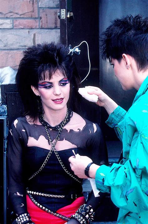 Joan Jett During The Filming Of Light Of Day In Chicago 1986 By