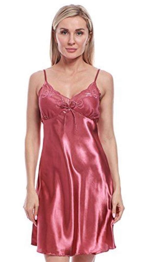 Pin On Beautiful Satin Slips Camisoles Chemises Nightgowns