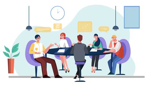 Best Premium Business Team Doing Business Meeting Illustration Download