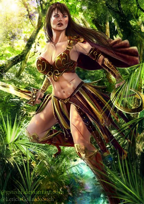 Xena Warrior Princess Hot Sexy Art By Leticia Gallardo Xena