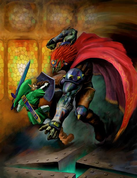 Image Link Vs Ganondorf Ocarina Of Timepng Zeldapedia Fandom