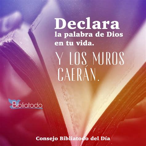Declara la palabra de Dios en tu vida y los muros caerán - IMAGENES