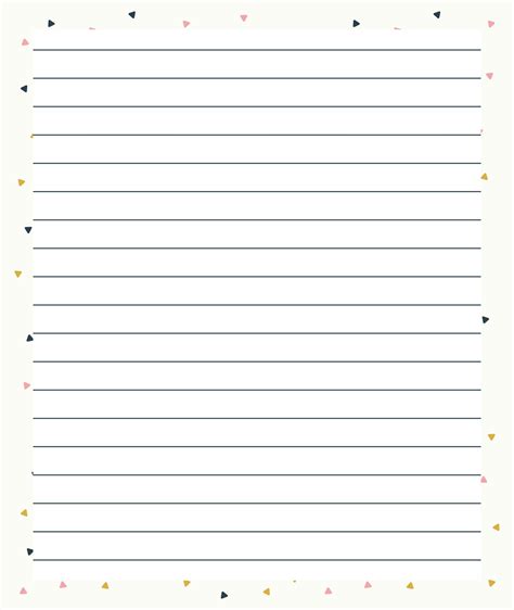 Free Printable Lined Paper Template Get What You Need For Free