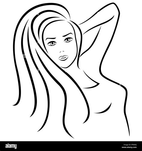 Staring model Stock Vector Images - Alamy