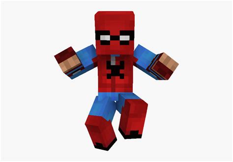 Spiderman Homemade Suit Minecraft Skin Hd Png Download Transparent