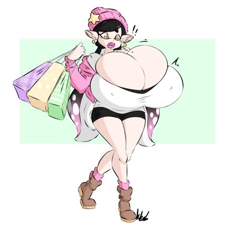 Rule 34 Alternative Bust Size Big Ass Big Breasts Callie Splatoon