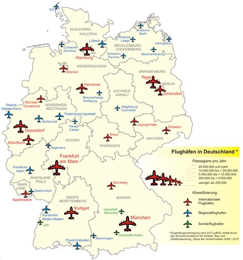 Está dividido en dieciséis landers. Deutsche Flughäfen Karte | filmgroephetaccent