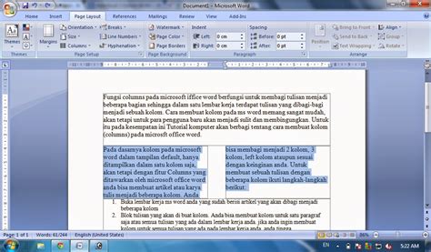 Cara memberikan nomor halaman, pilih tab insert klik page number. Cara membuat kolom (columns) di ms word - Tutorial Komputer