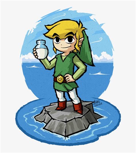 The Legend Of Zelda Wind Waker Art Style Link Transparent Png