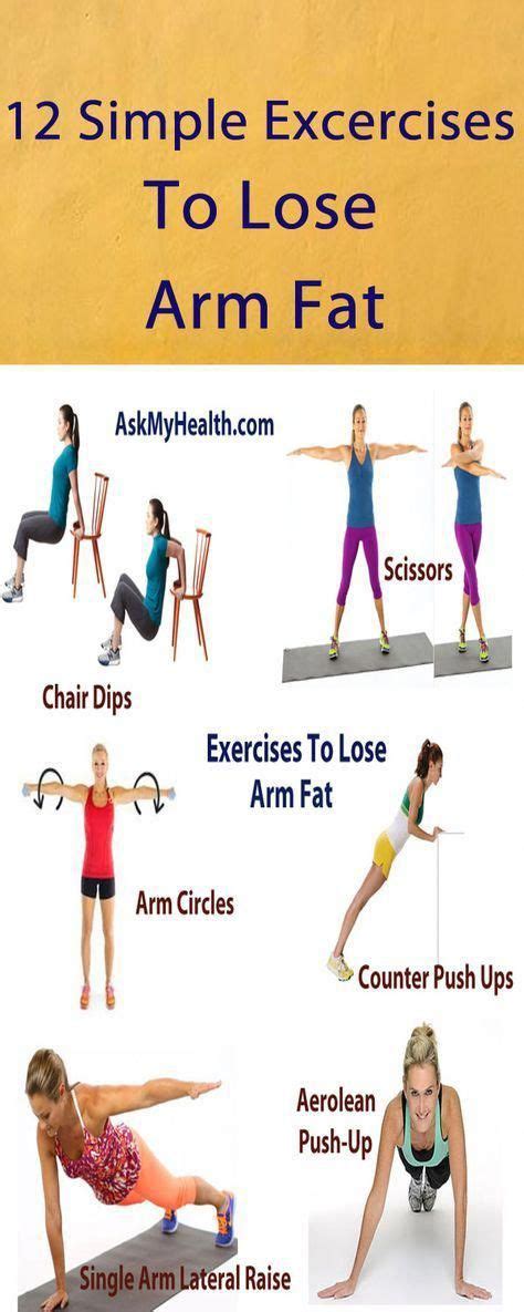 Here are the 14 favourite arm fat exercises to get rid of arm fat quickly without weights in the comfort of your home. Pin on Best Lose Weight Tips