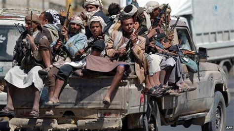Yemen Houthi Leader Hails Revolution Bbc News