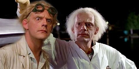 back to the future how old doc brown is in each movie