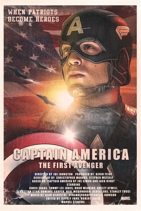 1980s Captain America The First Avenger Posterspy