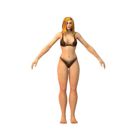 3d model human female full rig and humanik vr ar low poly rigged cgtrader