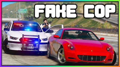 Gta 5 Roleplay Fake Cops Chase By Real Police Redlinerp Youtube