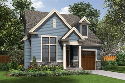 Narrow Home Plans With A Front Garage Dfd House Plans Blog