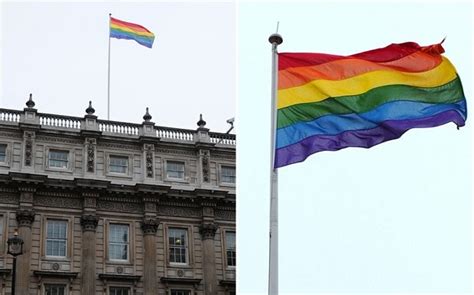 Clegg Hoists Gay Pride Rainbow Flag Over Whitehall Telegraph
