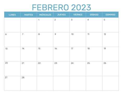 Calendario Mensual Para Imprimir Año 2023