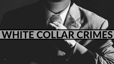 These regulations exist on the state and federal level. WHITE COLLAR CRIME & PENALTIES - YouTube