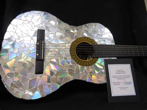 Cd Mosaic Guitar By Multiple Artists Downtown Arts District