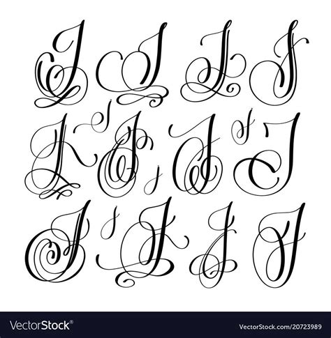 Перевод слова cursive, американское и британское произношение, транскрипция, словосочетания, однокоренные слова, примеры использования. Calligraphy lettering script font j set han vector image ...