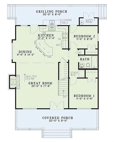 Country Style House Plan 3 Beds 2 Baths 1544 Sqft Plan 17 2014