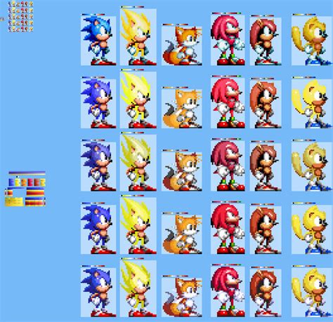 10x Converting Sonic Mania Palettes Into Sonic Gen By Abbysek On Deviantart