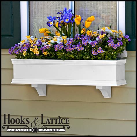 Add a vinyl white window box to match your porch railing, or go with black for bold contrast. Composite Window Boxes - PVC Window Boxes - Premier ...