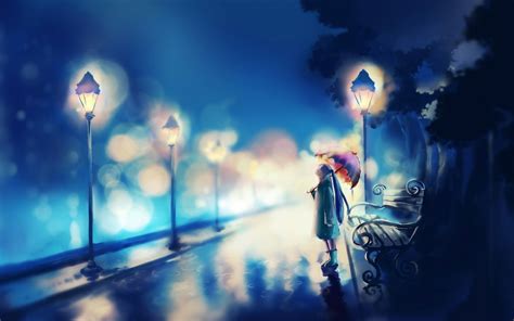 Alone Girl Cartoon Wallpapers Wallpaper Cave