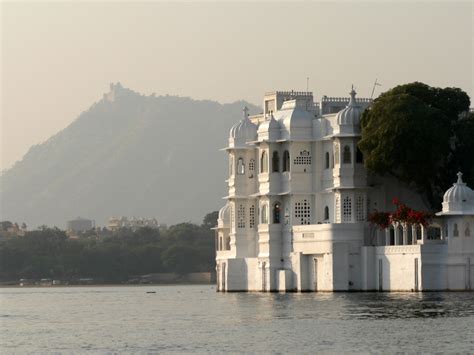 Lake Palace In Front Of Monsoon Palace Udaipur India Travel Forum