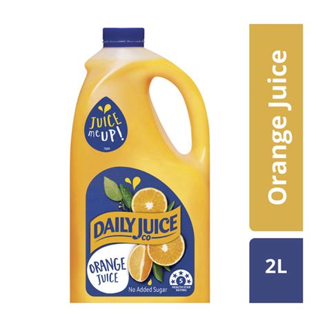 buy daily juice no added sugar orange juice 2l coles