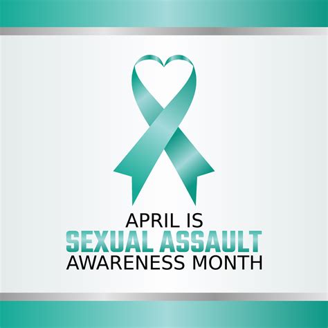 vector graphic of sexual assault awareness month good for sexual assault awareness month