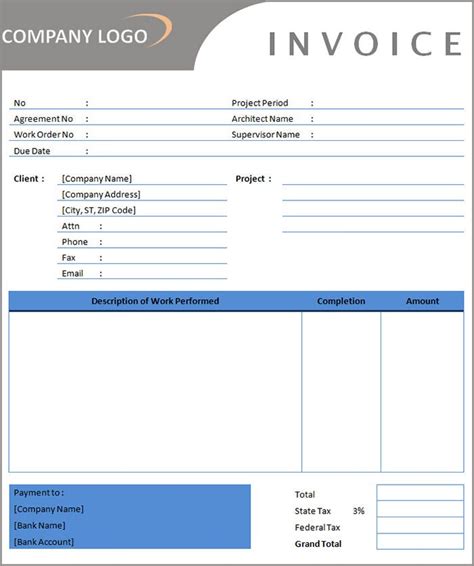 Free Contractor Invoice Templates