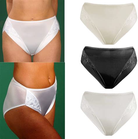 Silhouette Lingerie ‘cascade Collection White Shiny Satin Brief 3103w