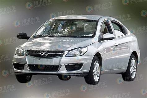 Spy Shots Facelifted Chery A Sedan Naked In China