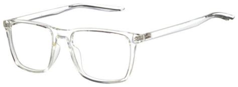 Nike 7246 New Clear Eyeglass Frames Rectangular Full Rim Frames 54 17
