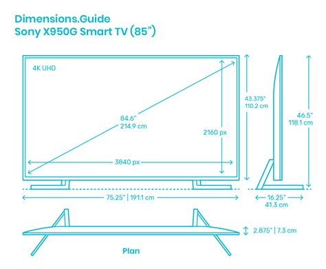 55 Inch Tv Dimensions Specs Inch Dimensions 42 Off