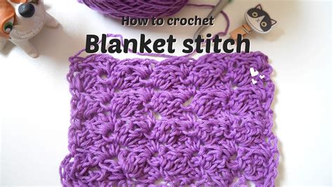 How To Crochet Blanket Stitch Tutorial